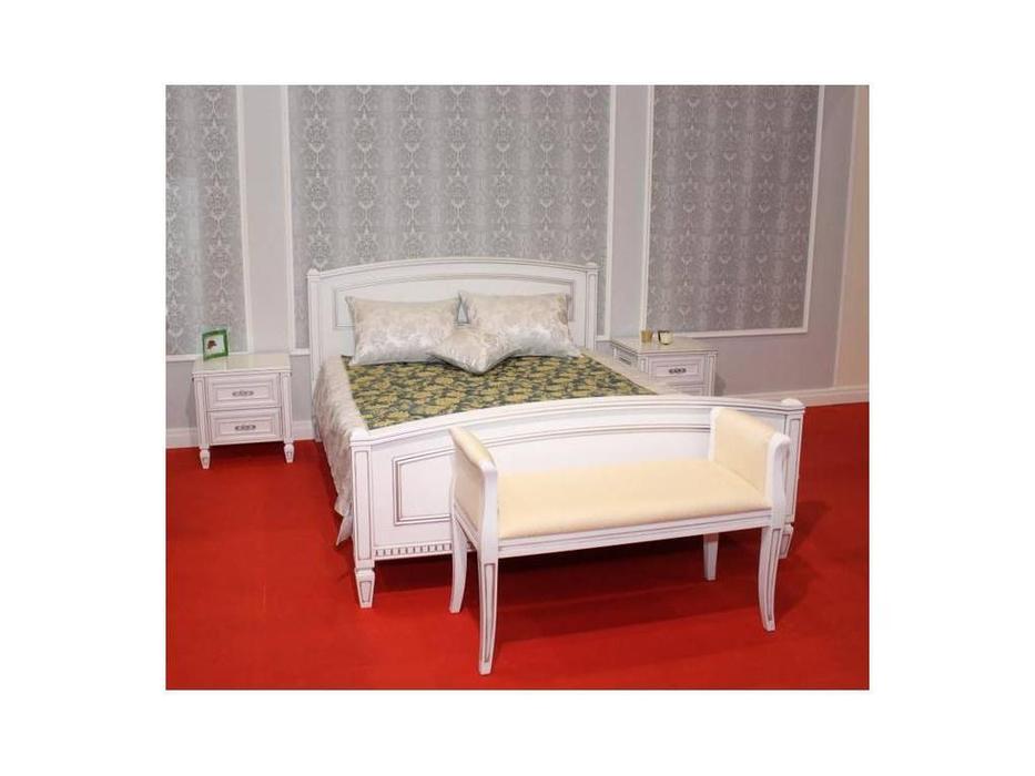 Юта кровать двуспальная 160х200 (белый) Юта