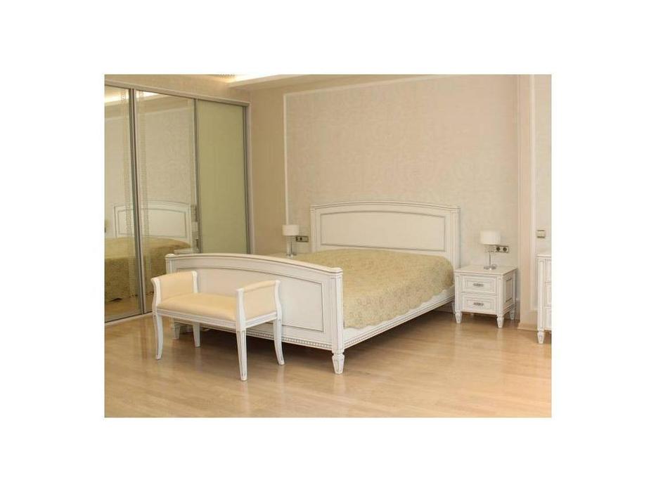 Юта кровать двуспальная 160х200 (белый) Юта