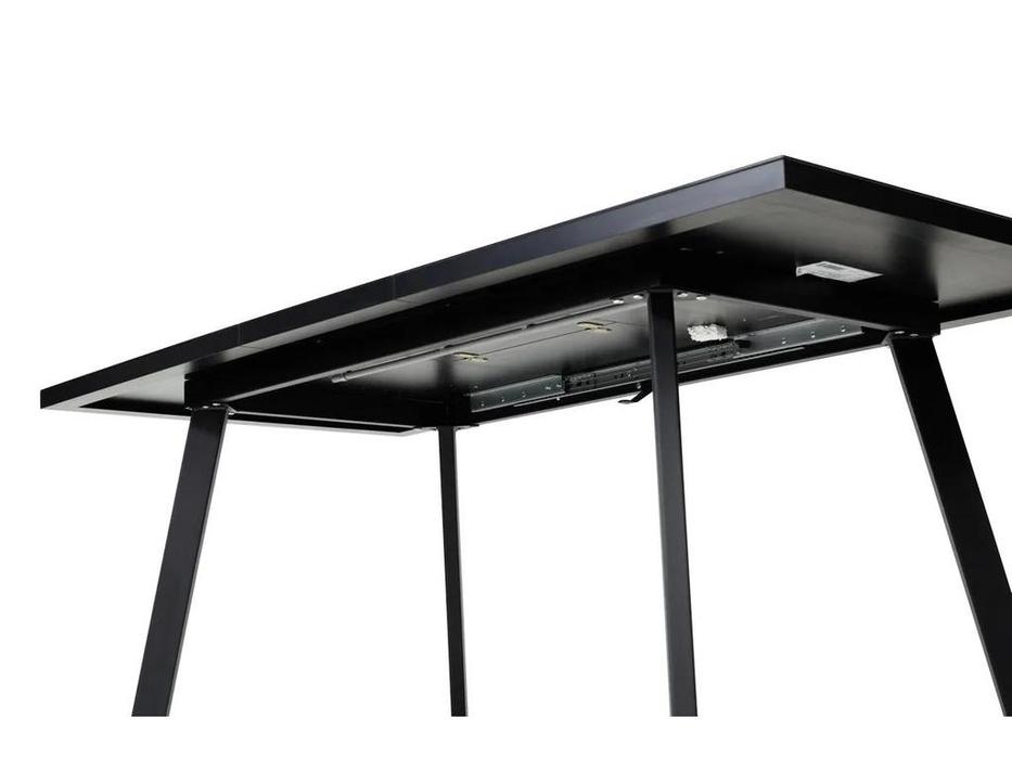 Megapolis стол обеденный раскладной (черный) Фин