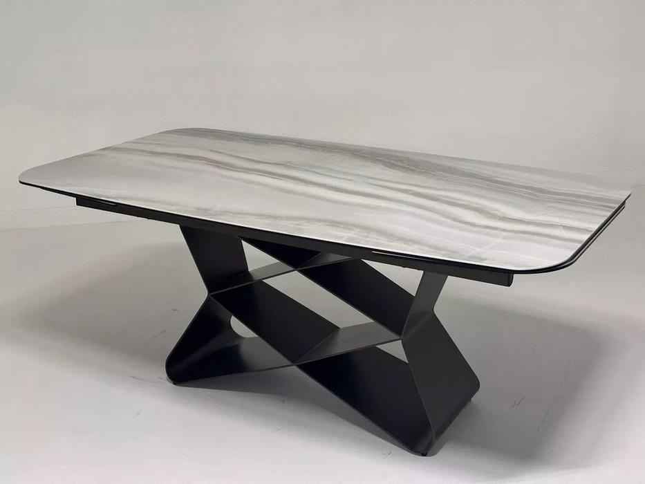 Megapolis стол обеденный раскладной (серый) ABSALON 180 ICE AGATE