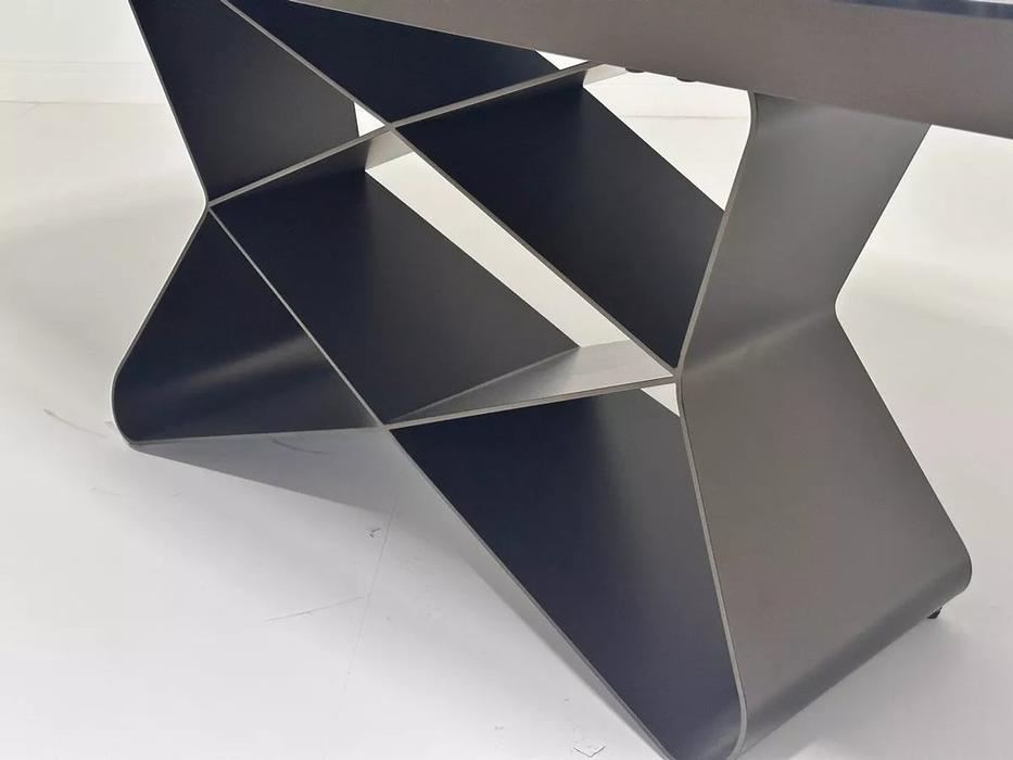 Megapolis стол обеденный раскладной (серый) ABSALON 180 ICE AGATE