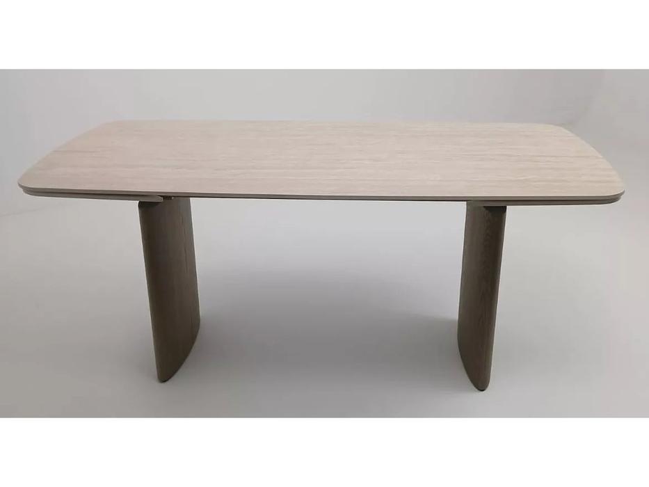 Megapolis стол обеденный раскладной (серый, бежевый) CALVIN 180