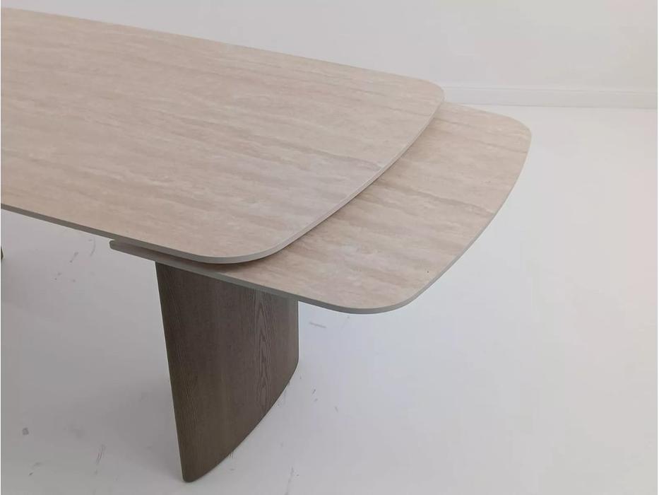 Megapolis стол обеденный раскладной (серый, бежевый) CALVIN 180