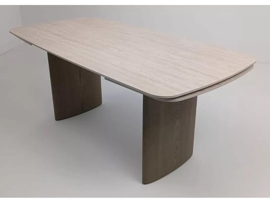 Megapolis стол обеденный раскладной (серый, бежевый) CALVIN 180