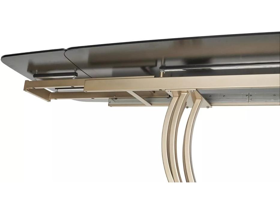 Megapolis стол обеденный раскладной (серый, золото) MATERA 160 KL-188