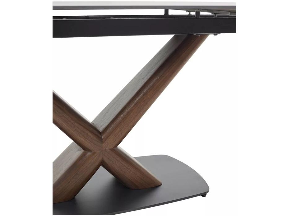 Megapolis стол обеденный раздвижной, матовый (черный) BLANCO 160