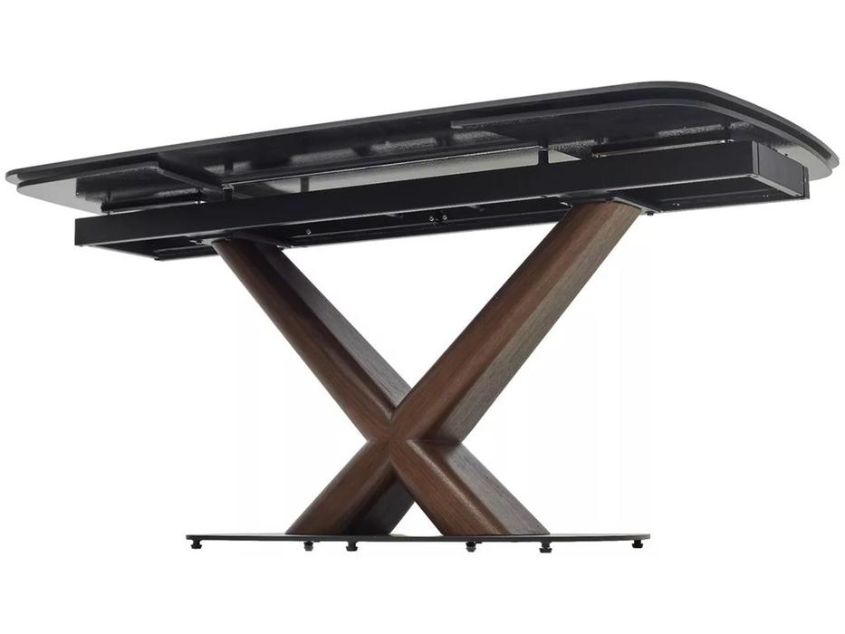 Megapolis стол обеденный раздвижной, матовый (черный) BLANCO 160