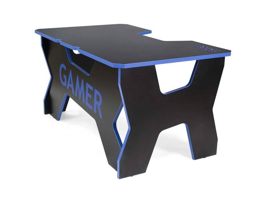 Generic Comfort стол компьютерный  (черный, синий) Gamer