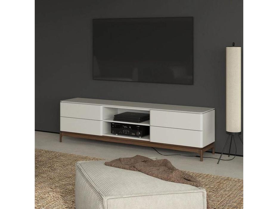 Mod Interiors тумба под телевизор  (светло-серый/орех) Calpe