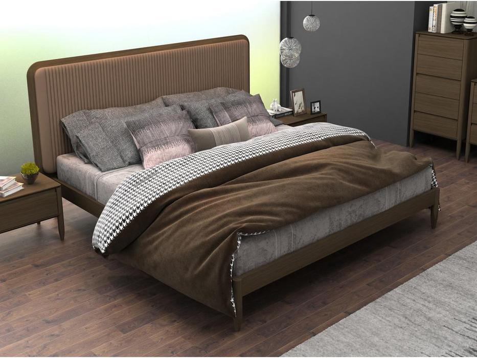 Mod Interiors кровать двуспальная 180х200 (дуб, бежевый) Paterna