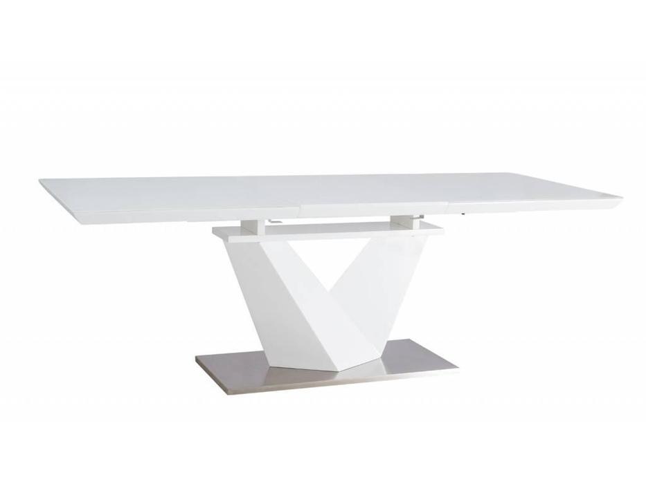 Signal стол обеденный  раскладной (белый) Alaras III