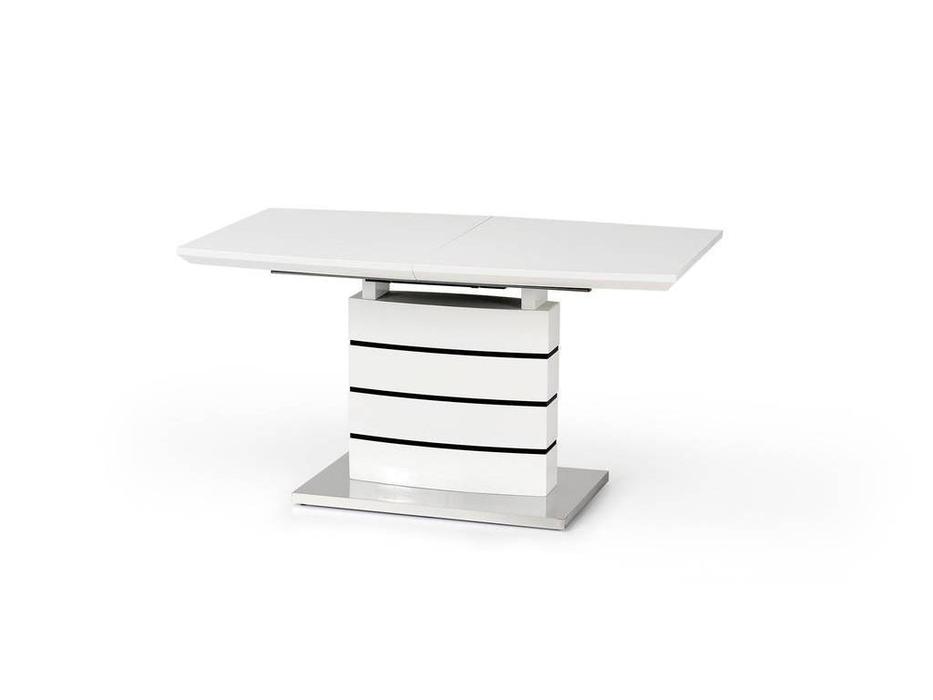 Halmar стол обеденный раскладной (бело-черный) Nord
