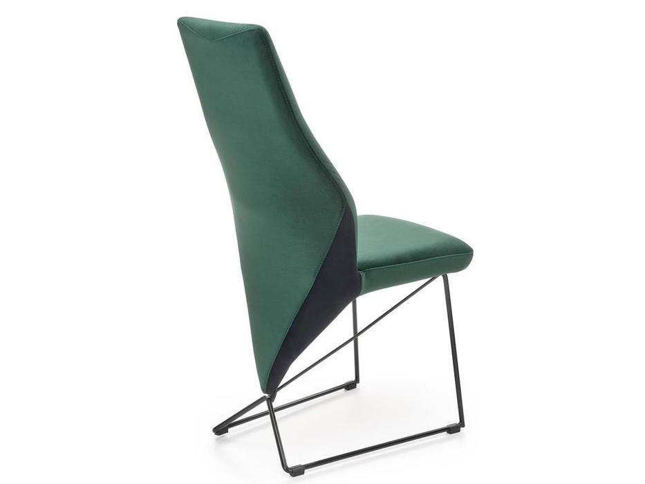 Halmar стул  (темно-зеленый, черный) K485
