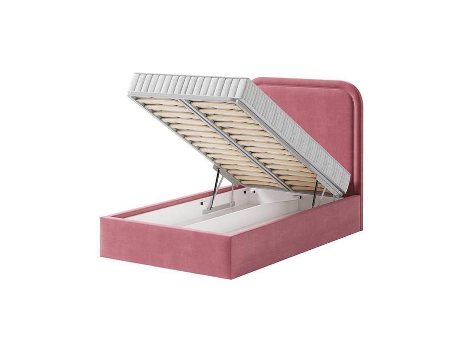 Artsit кровать односпальная с подъемным механизмом 90х200 (розовый) Лукас