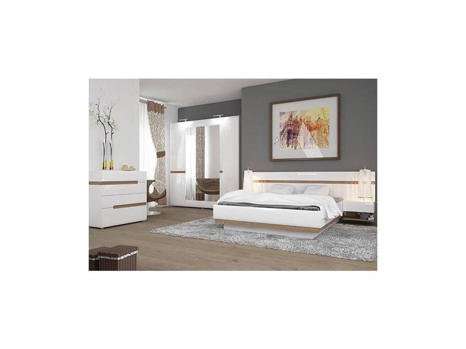 Anrex спальня современный стиль  (белый, сонома) Linate