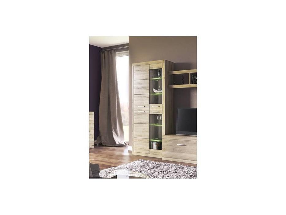 Anrex витрина  (дуб санремо) Oskar