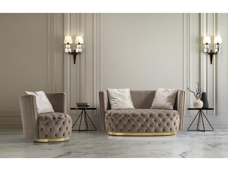 Goldconfort мягкая мебель в интерьере  (золото, ткань) Signoria