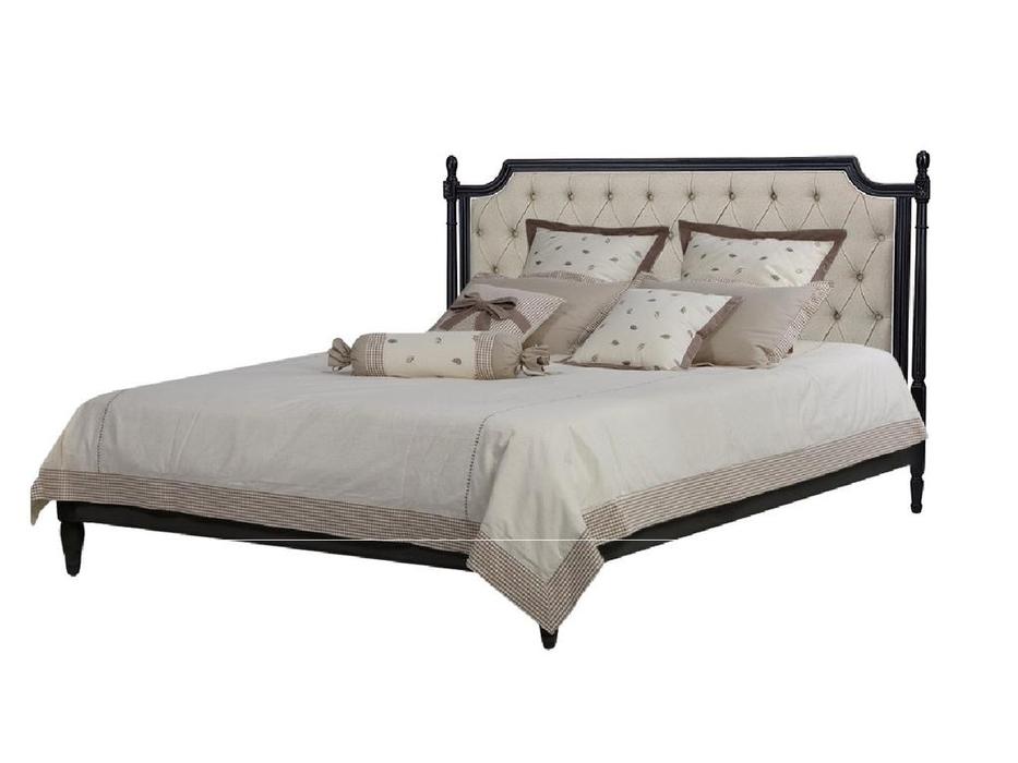 CUF Limited кровать двуспальная 180х200 S01 (черный) Provence Noir&Blanc