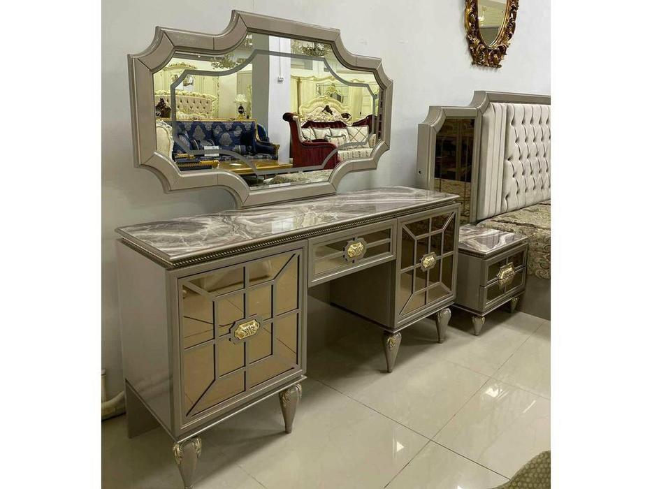 FurnitureCo стол туалетный с зеркалом Гвинет