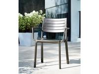 Keter стул садовый  (графит) Metaline Armrest