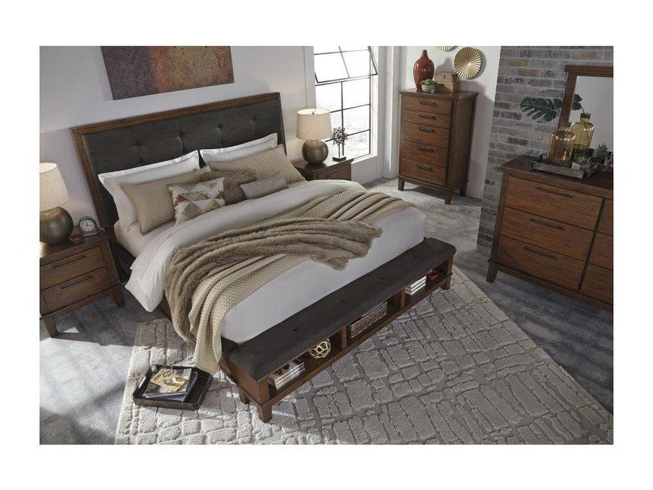 Ashley кровать двуспальная 193х203 (коричневый) Ralene