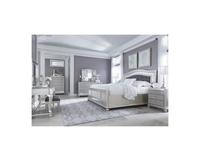 Ashley кровать двуспальная 193x203 (серебро) Coralayne