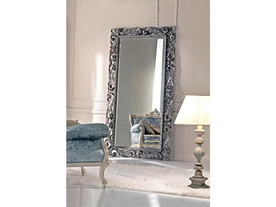 Hermitage зеркало напольное в раме (серебро) Кингстон