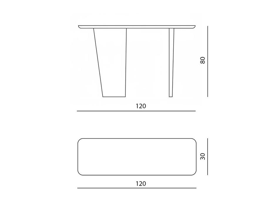 Hermitage консоль  (черный) Дрис