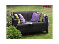 Tweet диван садовый 2 местный (венге) Sofa
