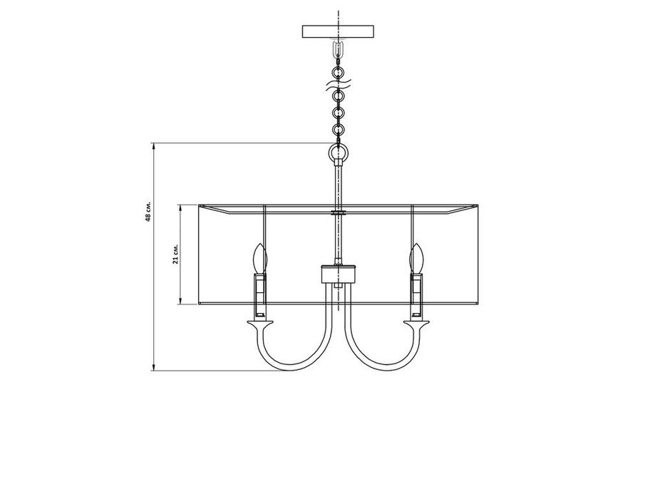 Hermitage люстра подвесная  (белый, золото) Шеффилд