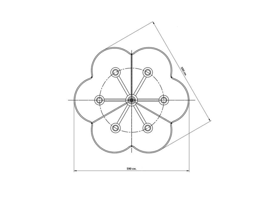Hermitage люстра подвесная  (белый, золото) Шеффилд