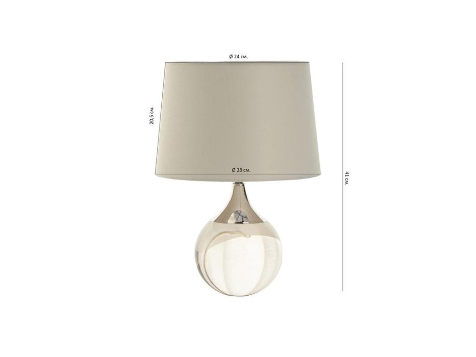 Hermitage лампа настольная  (белый, серебро) Милуоки