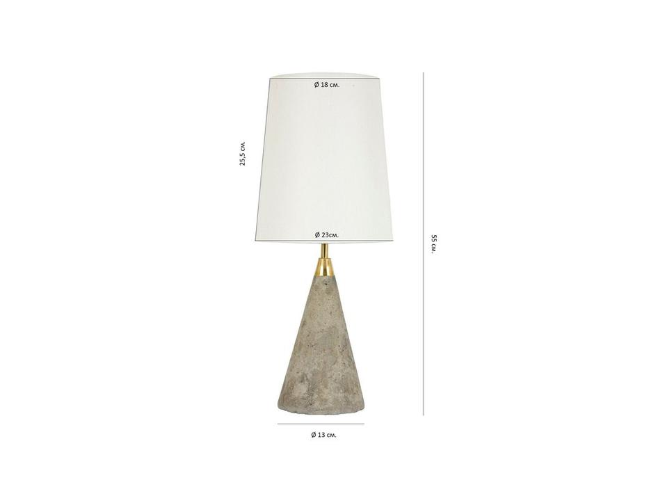 Hermitage лампа настольная  (белый, серый) Бушвик