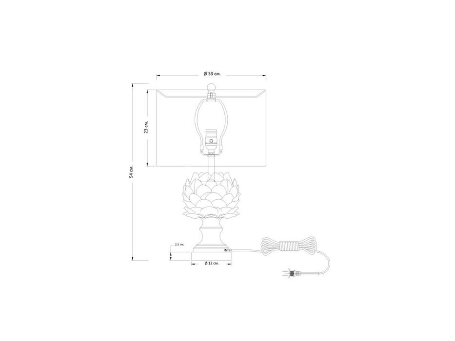 Hermitage лампа настольная  (белый) Мерида