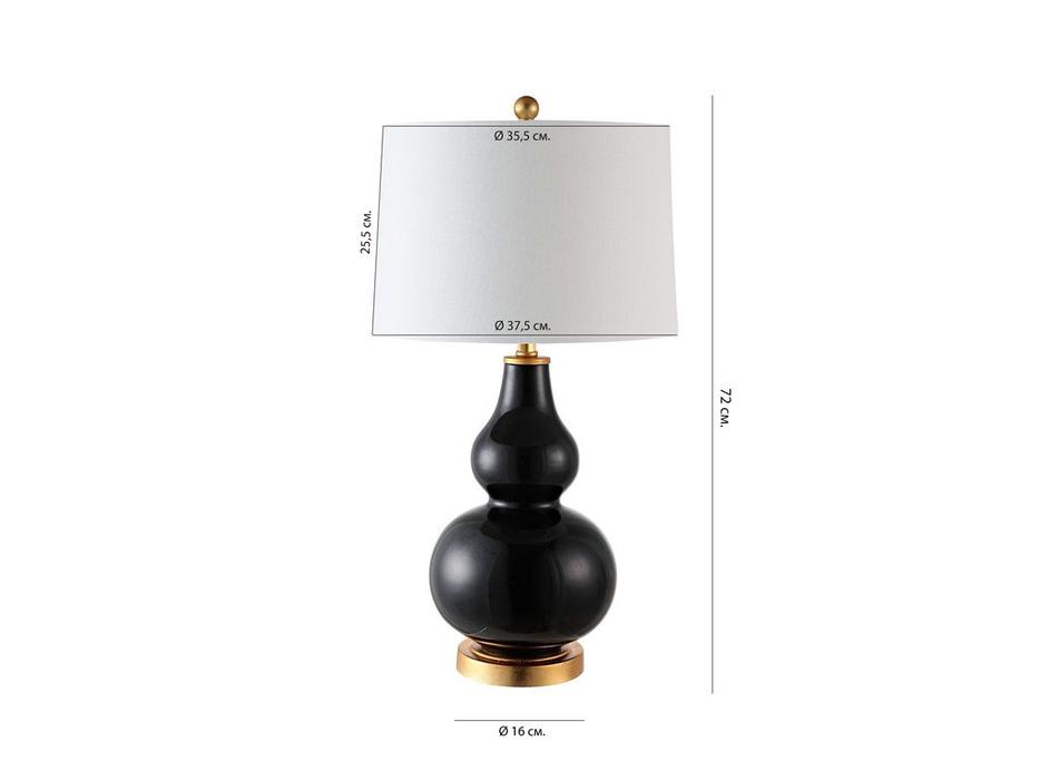 Hermitage лампа настольная  (черный) Мерсер