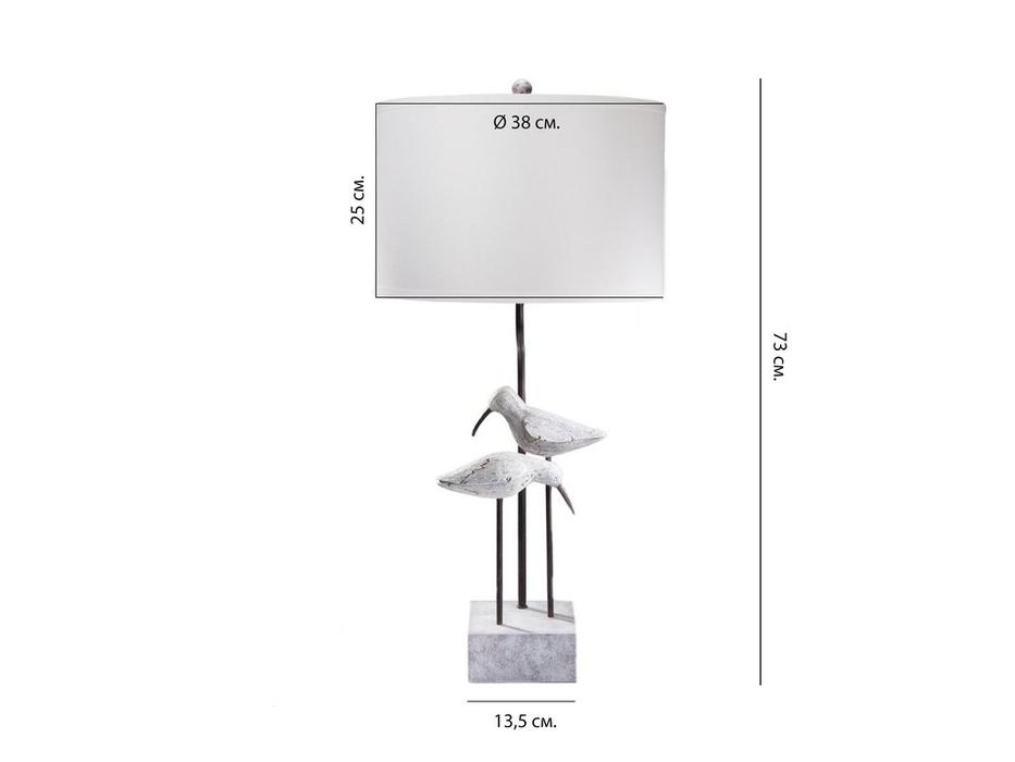 Hermitage лампа настольная  (серый) Борнео