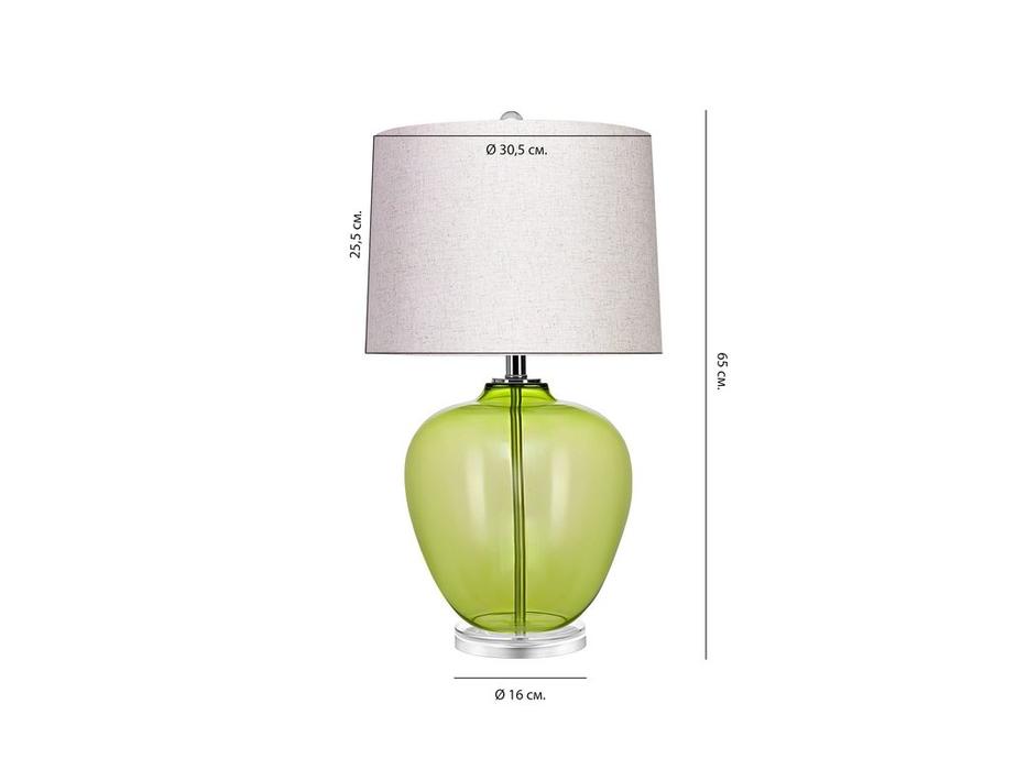 Hermitage лампа настольная  (зеленый, белый) Хизер