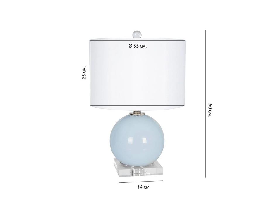 Hermitage лампа настольная  (голубой, белый) Вивиан