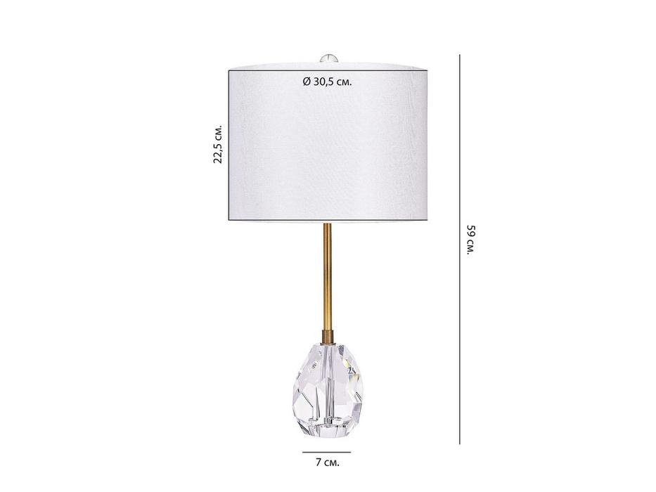 Hermitage лампа настольная  (белый, золото) Джувел