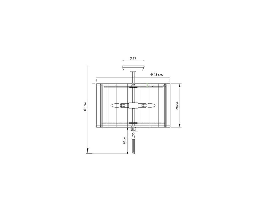 Hermitage люстра потолочная  (серый) Тампа
