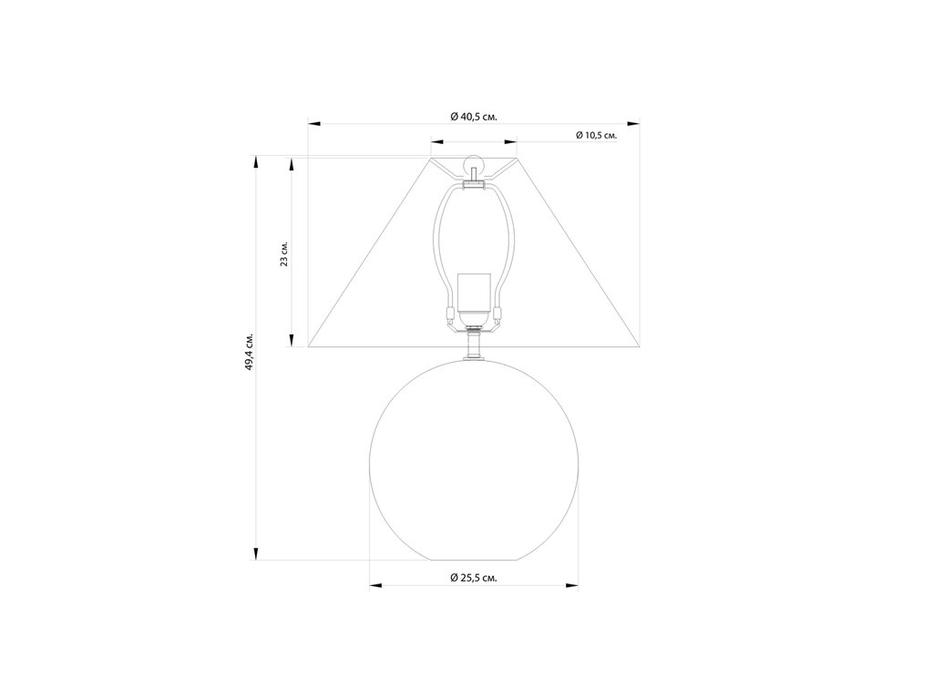 Hermitage лампа настольная  (бежевый, черный) Тесс