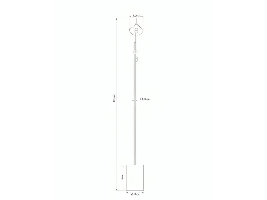 Hermitage торшер  (черный) Линн