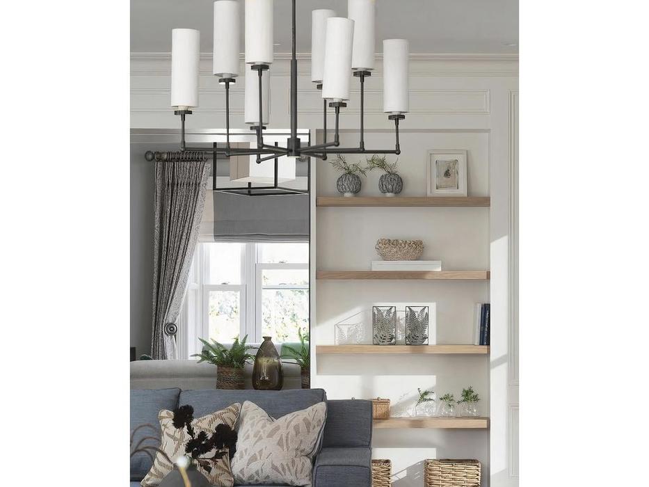 Hermitage люстра подвесная  (белый, черный) Новара