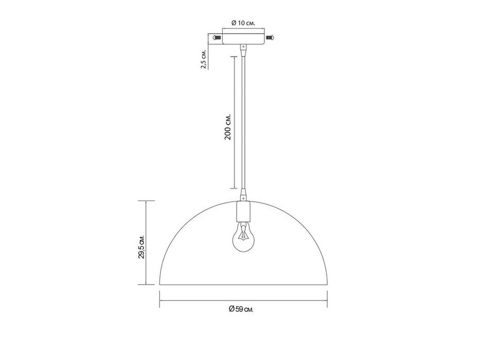 Hermitage светильник подвесной  (черный, золото) Детройт