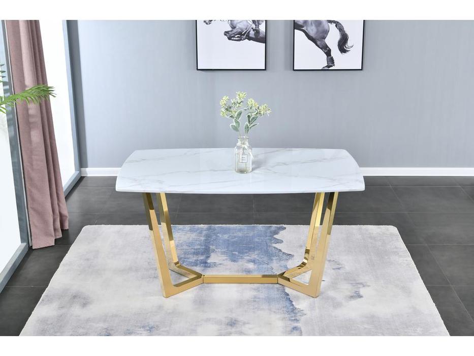 Linhai Lanzhu стол обеденный обеденный (белый мрамор) Ланс