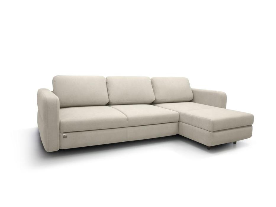 SofTime диван угловой раскладной, средние подлокотники (бежевый) Марко