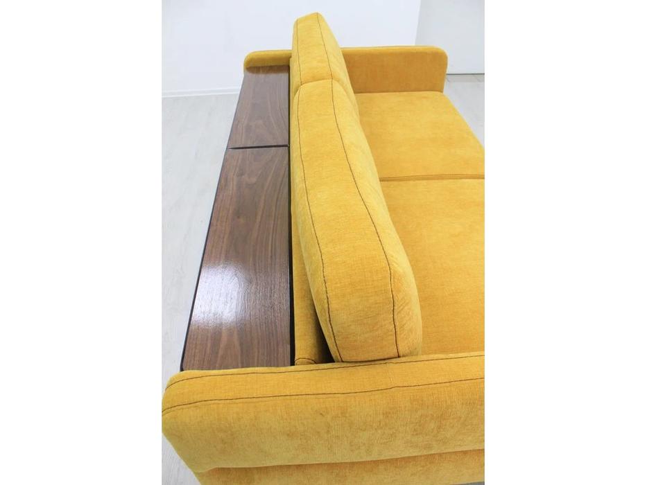 SofTime диван 3 местный раскладной, узкие подлокотники (желтый) Марко