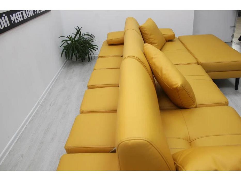 SofTime диван модульный с оттоманкой (желтый) Милан-1