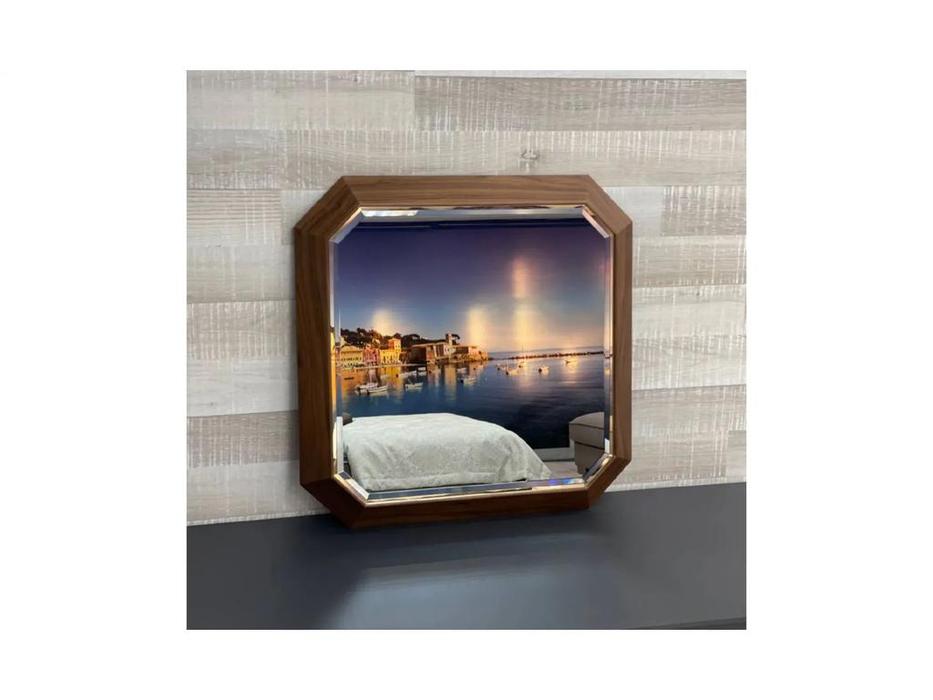 Dogtas зеркало настенное среднее (темный орех) Logan