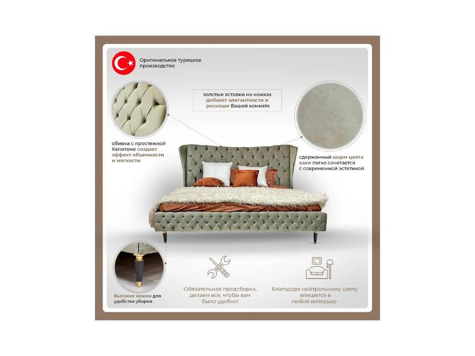 Dogtas кровать двуспальная 180х200 (зеленый) Lorenta